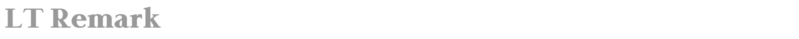 LT Remark font preview